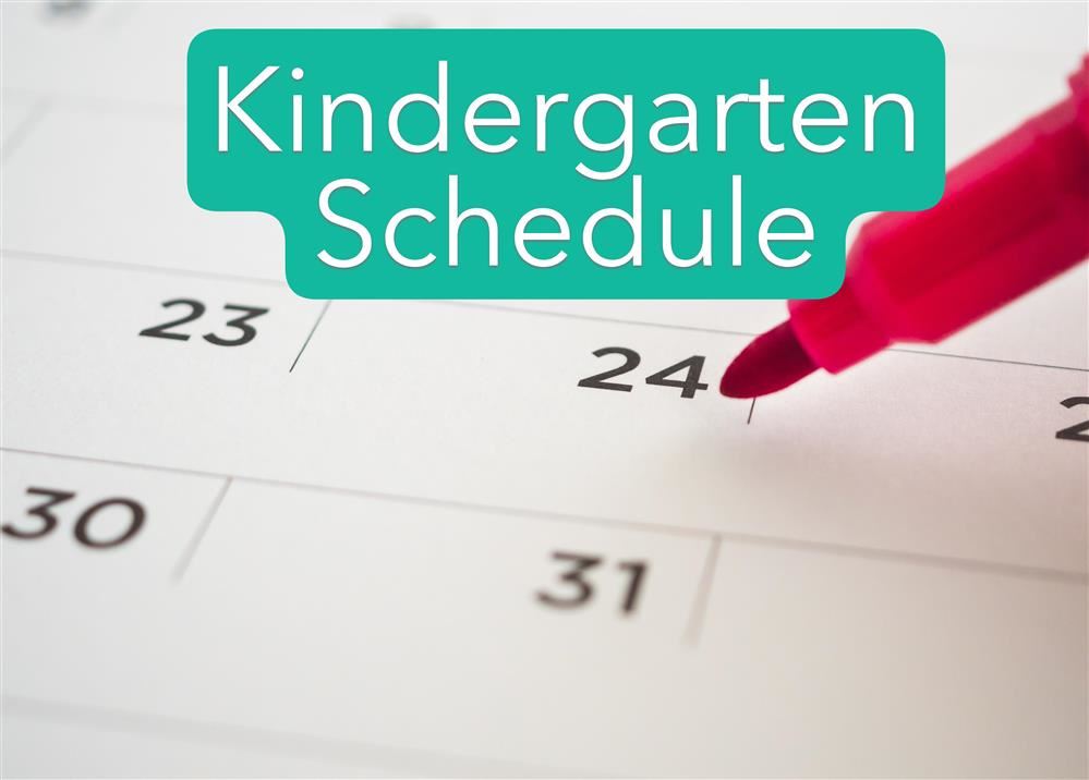  Calendar with pen, Kindergarten Schedule